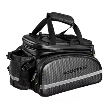 Rockbros A6-6 Fahrradtasche für den Kofferraum, 35 l, mit ausklappbaren Taschen – Schwarz