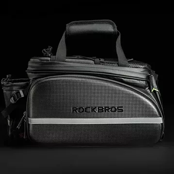 Rockbros A6-6 Fahrradtasche für den Kofferraum, 35 l, mit ausklappbaren Taschen – Schwarz