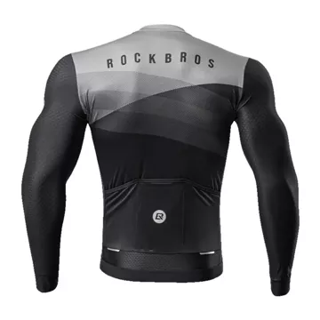 Rockbros Radtrikot 15120009003 Langarm Frühjahr/Sommer L – Schwarz