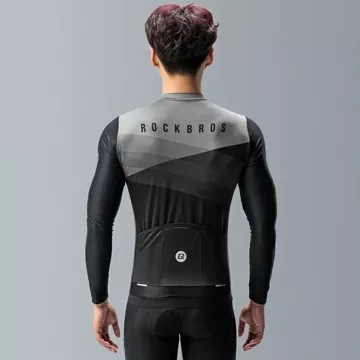 Rockbros Radtrikot 15120009004 Langarm Frühjahr/Sommer XL – Schwarz