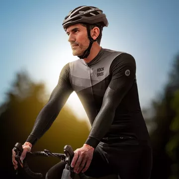 Rockbros Radtrikot 15120009005 Langarm Frühjahr/Sommer XXL – Schwarz