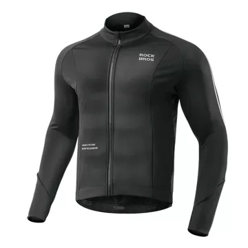 Rockbros Radtrikot 15400002003 Langarm Herbst/Winter L – Schwarz