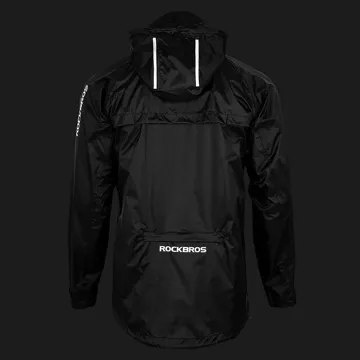 Rockbros YPY013BK3XL Regenjacke atmungsaktiv winddicht XXXL - Schwarz