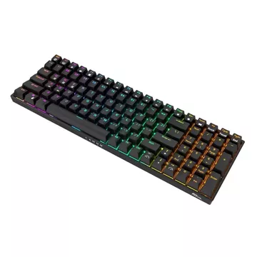 Royal Kludge RK100 RGB mechanische Tastatur, brauner Schalter (schwarz)