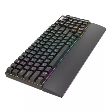 Royal Kludge RK96 RGB mechanische Tastatur, roter Schalter (schwarz)