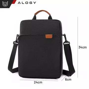 Rucksack Laptoptasche 15,6 Zoll Herren Damen Großer USB-Flugzeugkoffer Unisex 42x30x10cm Alogy Wasserdicht Schwarz