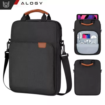 Rucksack Laptoptasche 15,6 Zoll Herren Damen Großer USB-Flugzeugkoffer Unisex 42x30x10cm Alogy Wasserdicht Schwarz