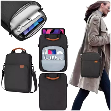 Rucksack Laptoptasche 15,6 Zoll Herren Damen Großer USB-Flugzeugkoffer Unisex 42x30x10cm Alogy Wasserdicht Schwarz