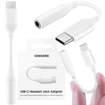 Samsung EE-UC10JUWEGUS Adapter Audio Adapter Schalter USB-C auf Klinke 3,5 mm Original Weiß