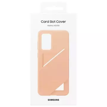 Samsung Hülle EF-OA336TP für Samsung Galaxy A33 5G A336 Pfirsich/Peach Card Slot Cover