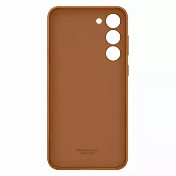 Samsung Lederhülle für Samsung Galaxy S23 Plus Echtes Kamelleder Case (EF-VS916LAEGWW)