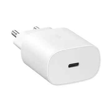 Samsung Wandladegerät 25W USB Typ C USB Typ C Kabel 1m Weiß (EP-TA800XWEGWW)