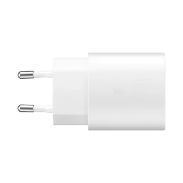 Samsung Wandladegerät 25W USB Typ C USB Typ C Kabel 1m Weiß (EP-TA800XWEGWW)