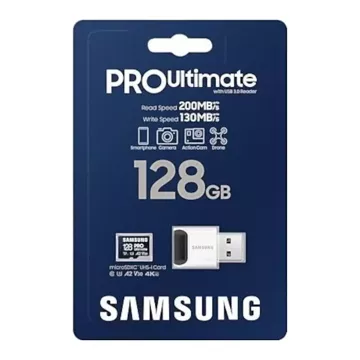 Samsung microSDXC PRO Ultimate 128 GB 200 MB/s UHS-I/U3-Speicherkarte (MB-MY128SB/WW)