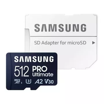 Samsung microSDXC PRO Ultimate 512 GB 200 MB/s UHS-I/U3-Speicherkarte (MB-MY512SA/WW)