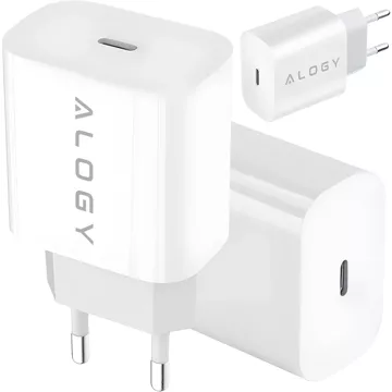 Schnelles 30-W-USB-C-Wandladegerät USB Typ C GaN PD für iPhone Alogy Cube Weiß