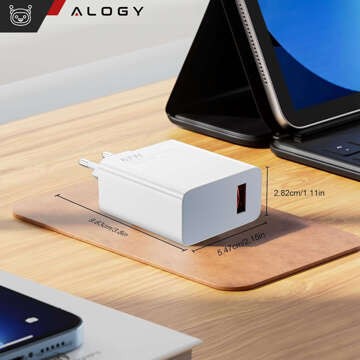 Schnelles 67-W-USB-Leistungsstarkes Ladegerät für Xiaomi QC Alogy Cube Schnellladung Weiß