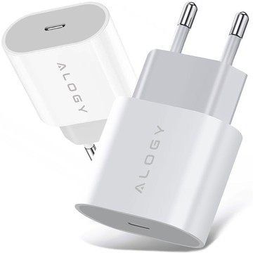 Schnelles und leistungsstarkes 35-W-USB-C-Wandladegerät USB Typ C PD GaN für iPhone Alogy White