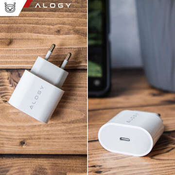 Schnelles und leistungsstarkes 35-W-USB-C-Wandladegerät USB Typ C PD GaN für iPhone Alogy White