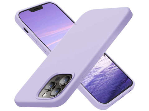 Schützende Alogy Thin Soft Case für iPhone 13 Pro Max Violettglas