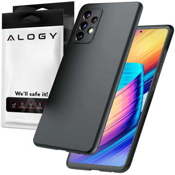 Schützende Handyhülle Alogy Thin Soft Case für Samsung Galaxy A53 / A53 5G Schwarz