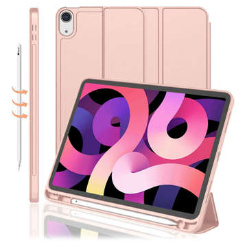 Schutzhülle Alogy Book Cover Federmäppchen Case mit Stifthalter für Apple iPad 10gen 10.9 2022 Pink