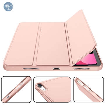 Schutzhülle Alogy Book Cover Federmäppchen Case mit Stifthalter für Apple iPad 10gen 10.9 2022 Pink