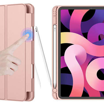 Schutzhülle Alogy Book Cover Federmäppchen Case mit Stifthalter für Apple iPad 10gen 10.9 2022 Pink