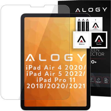 Schutzhülle Alogy Book Cover Federmäppchen mit Stifthalter für Apple iPad Air 4 2020 / Air 5 2022 10,9 Zoll, blaues Glas