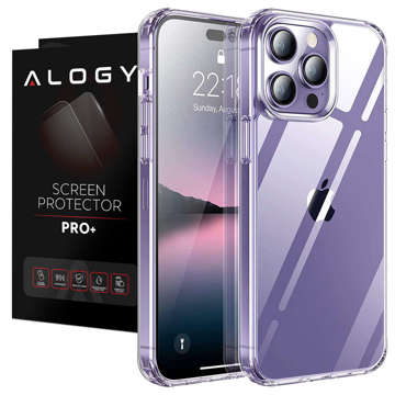 Schutzhülle Alogy Hybrid Case für Apple iPhone 14 Pro Max Klarglas