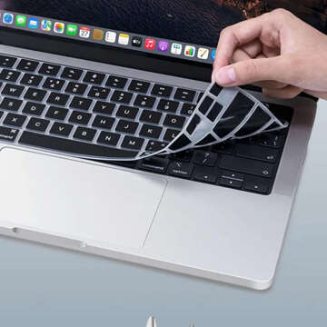 Schutzhülle Alogy Tastaturabdeckung für Apple MacBook Air 13 2022 M2 A2681 Schwarz