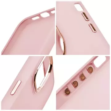 Schutzhülle Gehäuse FRAME Case für iPhone 15 Pro, puderrosa