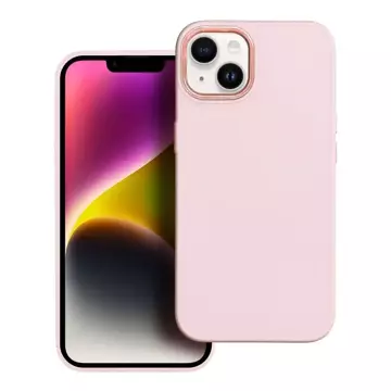 Schutzhülle Gehäuse FRAME Case für iPhone 15 Pro, puderrosa