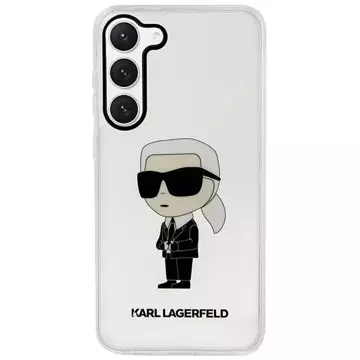 Schutzhülle Karl Lagerfeld KLHCS23SHNIKTCT für Samsung Galaxy S23 S911 transparente Hardcase Ikonik Karl Lagerfeld