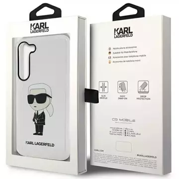 Schutzhülle Karl Lagerfeld KLHCS23SHNIKTCT für Samsung Galaxy S23 S911 transparente Hardcase Ikonik Karl Lagerfeld