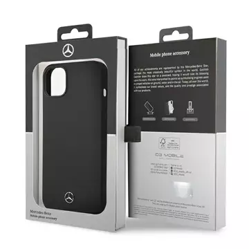 Schutzhülle Mercedes MEHCP14SSILBK für Apple iPhone 14 6.1" schwarz/schwarz Hardcase Silicone Line