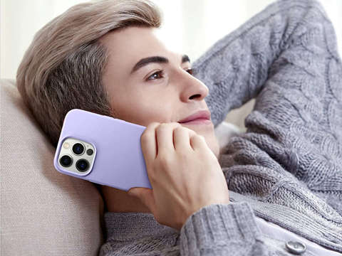 Schutzhülle für Alogy Thin Soft Case für iPhone 13 Pro Violett