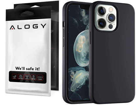 Schutzhülle für Alogy Thin Soft Case für iPhone 13 Pro schwarz