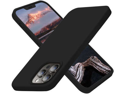 Schutzhülle für Alogy Thin Soft Case für iPhone 13 Pro, schwarzes Glas