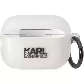 Schutzhülle für Kopfhörer Karl Lagerfeld KLAP2HNCHTCT für Apple AirPods Pro 2 Abdeckung transparent Ikonik Choupette