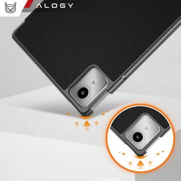 Schutzhülle für Lenovo Tab M11 10,95 Zoll TB330FU / TB330XU / TB331FC, Buchhülle mit Klappgehäuse, Case Cover Alogy, Schwarz