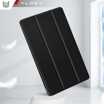 Schutzhülle für Lenovo Tab M11 10,95 Zoll TB330FU / TB330XU / TB331FC, Buchhülle mit Klappgehäuse, Case Cover Alogy, Schwarz