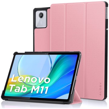 Schutzhülle für Lenovo Tab M11 10,95 Zoll TB330FU / TB330XU / TB331FC, Buchhülle mit Klappgehäuse, Schutzhülle Alogy Pink