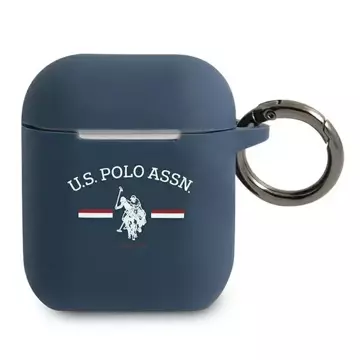 Schutzhülle für US Polo Kopfhörer für Apple AirPods marineblau