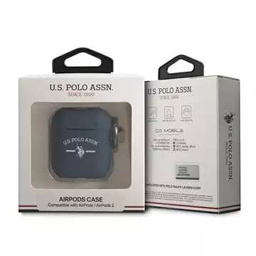 Schutzhülle für US Polo Kopfhörer für Apple AirPods marineblau