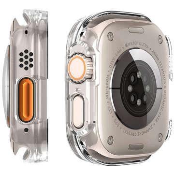 Schutzhülle mit Glas Alogy Protector Case 2in1 Overlay Case für Apple Watch Ultra 49mm Klar