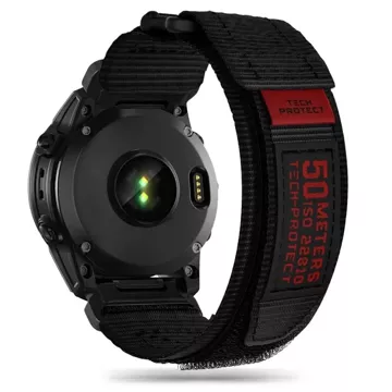 Scout Pro Nylonband für Garmin Fenix ​​​​5 / 6 / 6 pro / 7 Schwarz