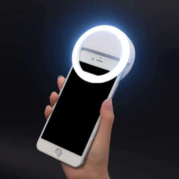 Selfie-Ring-LED-Lampe Weiß