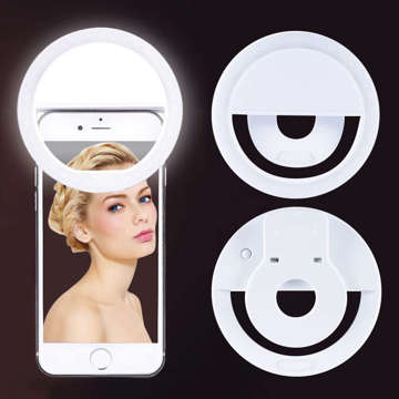 Selfie Ring Light LED-Ringleuchte, weiß