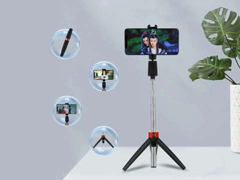 Selfie-Stick Alogy Mini-Stativ Einbeinstativ Schwarz